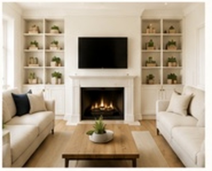 Bespoke living room joinery